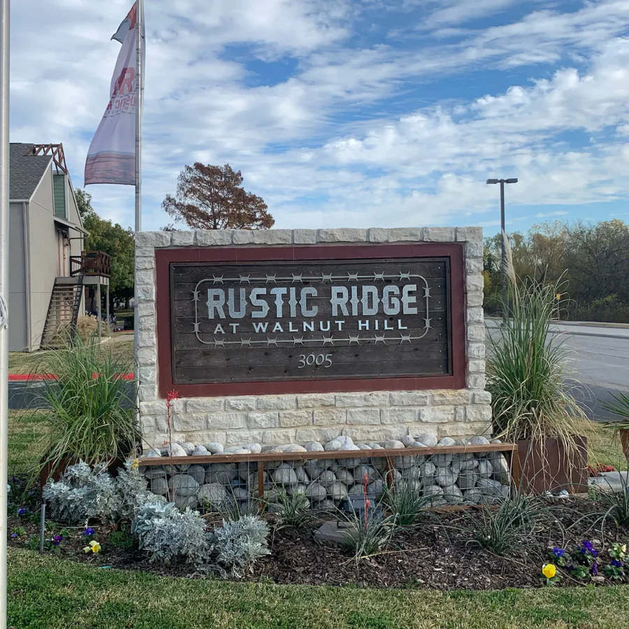 rustic ridge monument sign dallas tx