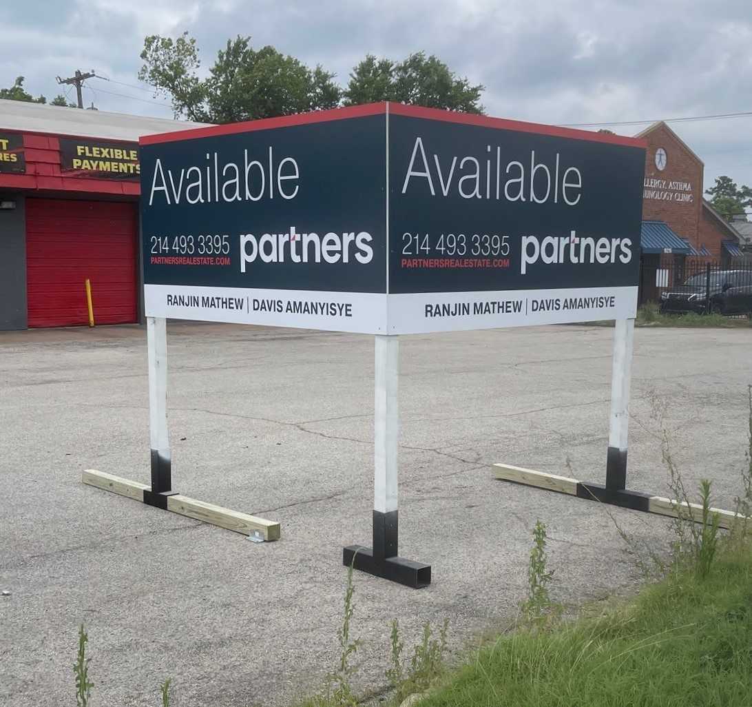 Partners Leasing Sign